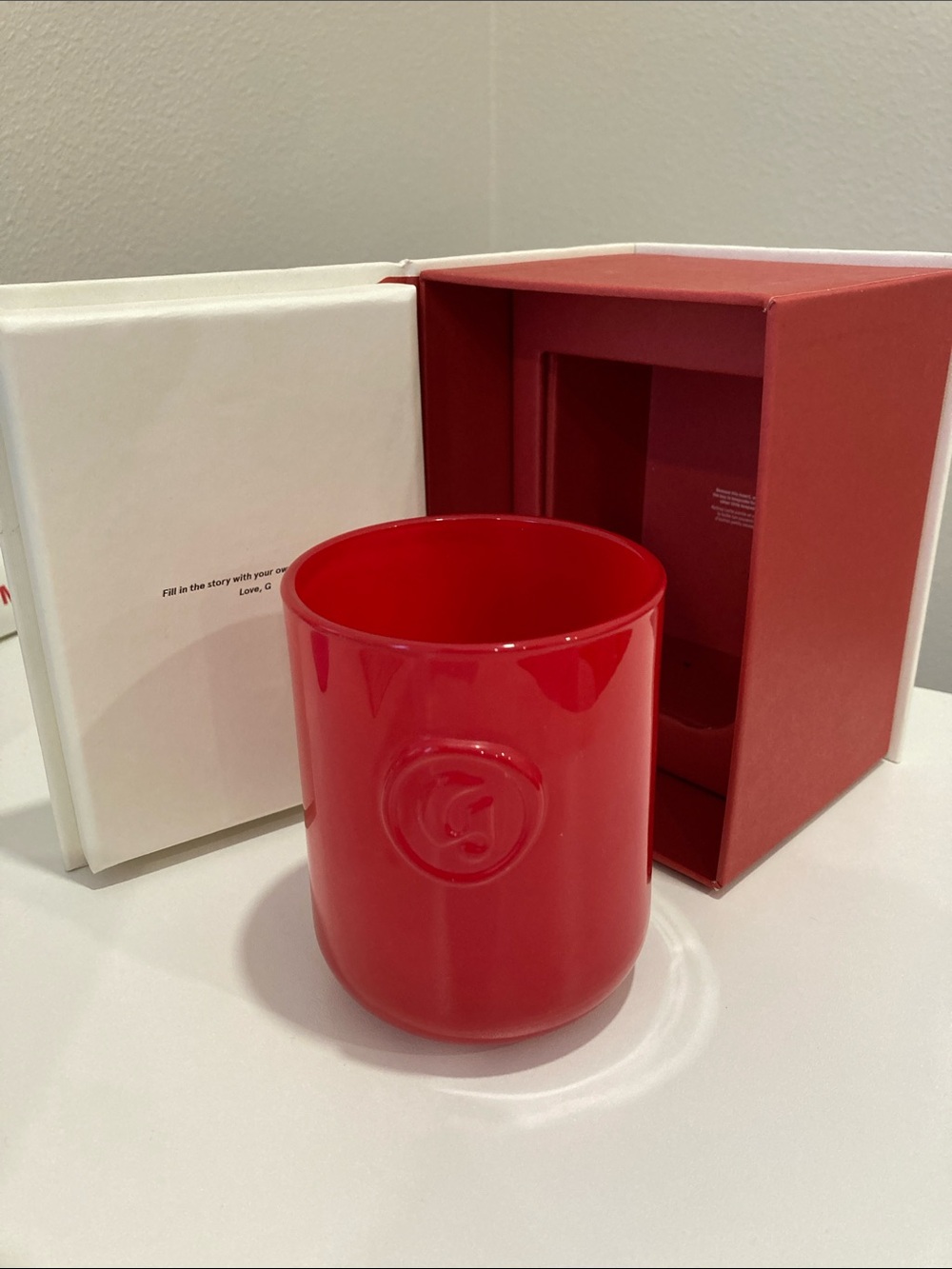 Glossier You candle nearly empty jar